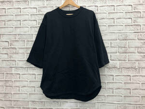 marka マーカ 度詰天竺 クルーネックプルオーバー Tシャツ 日本製 サイズ2 ブラック 店舗受取可