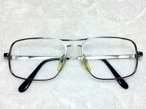 デッドストック HOYA ツーブリッジ 眼鏡 S 3724 51 シルバー ビンテージ 未使用 メタル フレーム セミオート 昭和 レトロ
