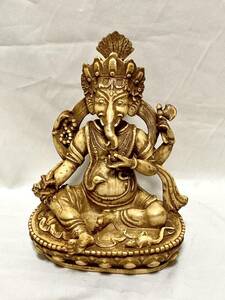 ガネーシャ仏　仏像 仏教美術 チベット　仏教　密教 置物 インド　ヒンドゥ(12)