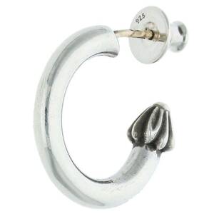 クロムハーツ Chrome Hearts HOOP PLAIN/プレーンフープ シルバーピアス 中古 SJ02