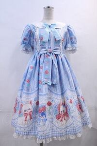 Angelic Pretty / Be My Valentineワンピース サックス I-24-02-09-008-AP-OP-HD-ZI