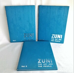 3冊セット ズニ族 インディアン・ジュエリー 洋書 Zuni The Art and the People ターコイズ/シルバー アクセサリー ネイティブ・アメリカン