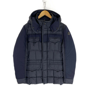 MONCLER モンクレール 15年製 ネイビー JACOB 切り替え ダウンジャケット ネイビー 3 ジャケット ナイロン メンズ 中古