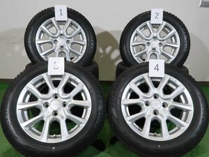 4本 ホンダ 純正 15インチ 6J +50 4H PCD100 スタッドレス ブリヂストン ブリザック VRX2 2021年 185/60R15 フィット グレイス シャトル HV