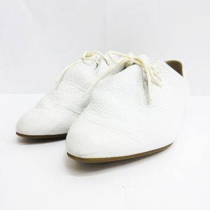 ダイアナ DIANA ドレスシューズ フラット パンプス スムースレザー 白 ホワイト 22.0cm 靴 レディース