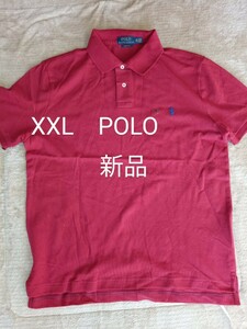 XXL TTG custom fit ラルフローレン POLO RALPH LAUREN 赤　ポロシャツ　新品 半袖ポロシャツ