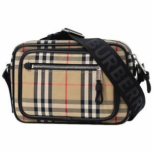 【送料無料】【本物】BURBERRY★バーバリー★ショルダーバック★8010152★ヴィンテージチェック★コットン×レザー★アーカイブベージュ★