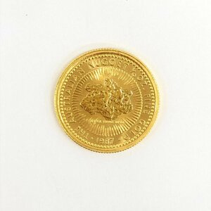 K24IG オーストラリア ナゲット金貨 1/10oz 総重量3.1ｇ【CDAL6042】