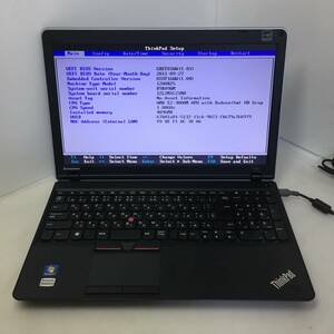 即決★Lenovo ThinkPad Edge E525 1200RZ5 ノートPC AMD E2-3000M 1.80GHz 4GB【BIOS確認/現状渡し】