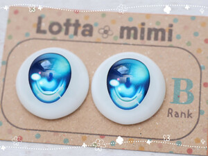 【Type1　アクアブルー　B品】レジンアイ 22mm相当 Lotta mimi