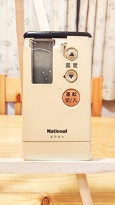 24m19K②【動作品 液晶不可】 National ナショナル A75C577 エアコンリモコン