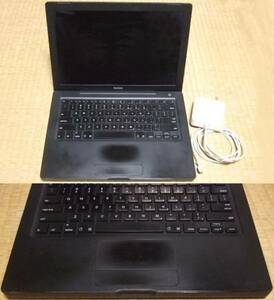 MacBook(黒,Core2Duo 2.4GHz,120GB,4GB,英字,AC)。