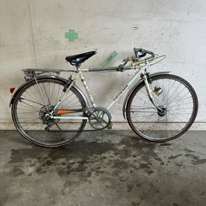 (S)□岐阜発　△昭和レトロ/ツノダ自転車/26インチ/5段変速/変速ワイヤー固着/変速できません/走行確認/防犯有り/現状品　R6.5/8□