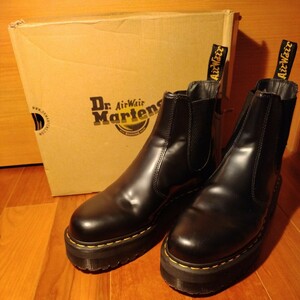 貴重 入手困難 限定 正規品 ドクターマーチン Dr.Martens サイドゴアブーツ クレイジーボム UK9 パンク PUNK ロックンロール バイカー 黒