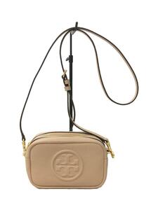 TORY BURCH◆ショルダーバッグ/レザー/BEG/無地/10010066/トリーバーチ/ベージュ/