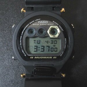 ジャンク品 訳あり CASIO カシオ MUDMAN マッドマン クォーツ デジタル メンズウォッチ 腕時計 DW-8400 ブラック系