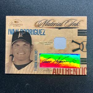 25枚限定 Ivan Rodriguez Donruss Timeless Treasures 2004 Material Ink Jersey Patch 直筆サインカード auto 殿堂入り