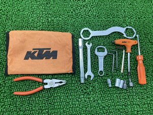 車載工具 KTM 純正 中古 バイク 部品 ツールキット 修復素材に 機能的問題なし 品薄 希少品 車検 Genuine