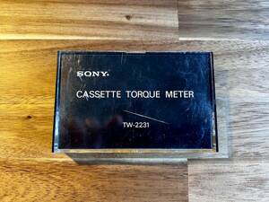 送料無料 SONY ソニー テストテープ TW-2231 CASSETTE TORQUE METER カセットテープ TEST TAPE