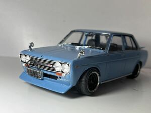  １/２４スケールプラモデルNISSAN510ブルーバード「カスタム」☆塗装済み完成品☆送料無料☆