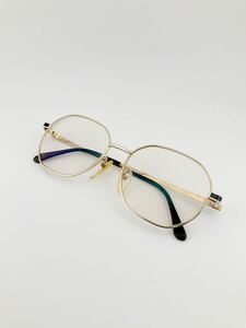 眼鏡 メガネ YSL SAINT LAURENT サンローラン 度あり 色付き 眼鏡フレーム 金縁 (k5788-y230)