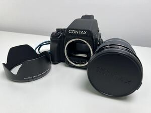 【4/29E】CONTAX 645 カメラ 中判フィルムカメラ レンズ vario-sonnar 4.5/45-90 動作未確認