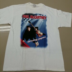 C11 バンドTシャツ　ポールマッカートニー　白　ヴィンテージ　PAUL McCARTNEY driving japan tour 2002