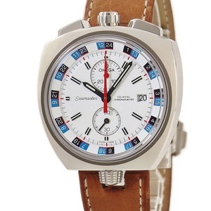 【3年保証】 オメガ シーマスター ブルヘッド CO-AXIAL クロノ 225.12.43.50.04.001 白 バー 復刻 GMT 限定 自動巻き メンズ 腕時計