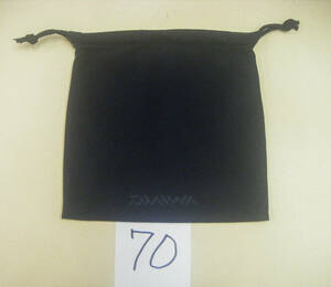 DAIWA ダイワ 純正 黒リール袋 （70） 20X20ｃｍ フェルト素材 