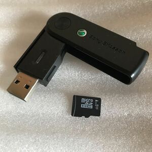 ソニーエリクソン SONY Ericsson MicroSD 変換アダプター マイクロSDカード HC 4GB 付属