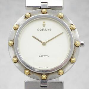 01 15-593579-16 [Y] CORUM コルム クリッパークラブ クォーツ 腕時計 メンズ レディース 札15