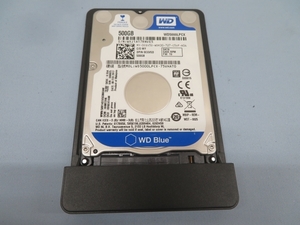 500GB★WESTERN DIGITAL WD5000LPCX HDD 内蔵 WD BLUE ウエスタンデジタル PC用品 ケーブル/ケース付き USED 94390★！！