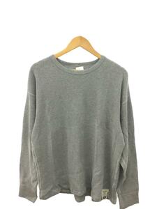 THE UNION◆Thermal Set-in Sweat/長袖Tシャツ/XL/コットン/GRY/無地/TF00416