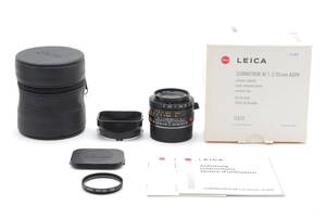 [S品]Leica SUMMICRON-M 35mm F2 ASPH. E39★コレクターズ★シリアル一致元箱★ズミクロン★3977