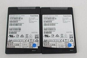 SanDisk SD8SB8U-256G-1006 256GB 2.5 SSD SATA 動作品 2個セット☆