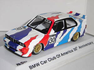 S=1/43☆BMW Car Club Of America 30th Anniversary特注PMA製 BMW M3 Sport Evolution/E30(BMW CCA 30)超入手困難・未使用品！