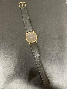 SEIKO セイコー　5Y39-7010 Quartz 黒文字盤 メンズ クォーツ腕時計