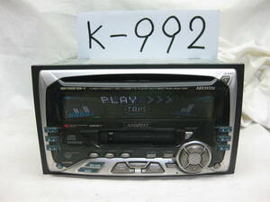 K-992　ADDZEST　アゼスト　ADX5555z　PS-2181J　2Dサイズ　CD&カセットデッキ　故障品