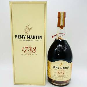 未開栓 REMY MARTIN レミーマルタン 1738 COGNAC コニャック アルコール 40％ 古酒 700ml 箱付き 保管品 コレクション お酒 1円出品 3629