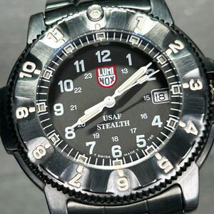 限定品 LUMINOX ルミノックス3402 USAF Stealth ナイトホーク F-117 腕時計 クオーツ アナログ ステンレススチール メンズ 新品電池交換済