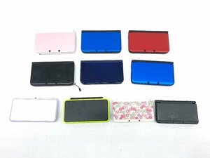 【中古・ジャンク品】New3DSLL New3DS 3DSLL 2DSLL ピンク ブルー レッド ハローキティ他 本体のみ 10台セット.