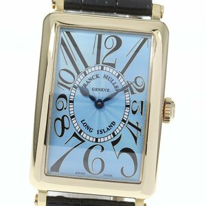 ☆良品【FRANCK MULLER】フランクミュラー ロングアイランド K18YG 950QZ クォーツ メンズ_712915【ev20】