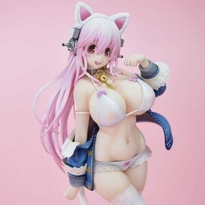 すーぱーそに子 猫ガール フィギュア 1/7 ソニコミ 白猫 フィギュア