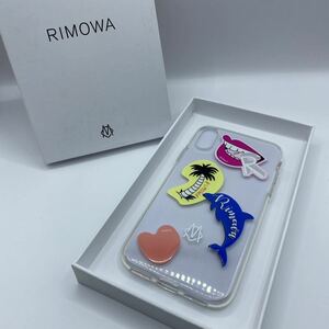 ★送料無料★新品★定価9,900円★RIMOWA(リモワ)/iPhoneケース/X/XS用/バケーション柄/クリアケース