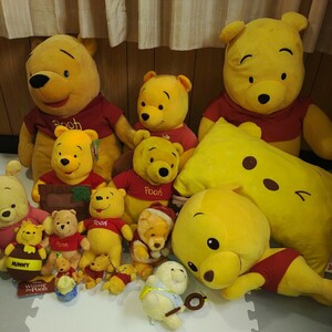 くまのプーさん ぬいぐるみ 16点まとめ ディズニー プーさん Disney Winnie the Pooh クッション ストラップ 100円スタート