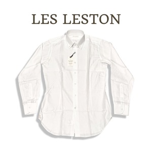 1点限り 送料無料 LES LESTON レスレストン CARLO RIVA カルロリーバ ビスポーク 長袖 ドレスシャツ ホワイト size L メンズ 新品 未使用