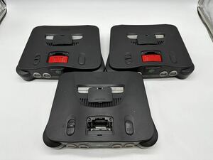 １円～【動作未確認】NINTENDO64 本体 3台セット メモリー拡張パック ニンテンドー64 まとめ ニンテンドー 任天堂 ロクヨン ジャンク扱い