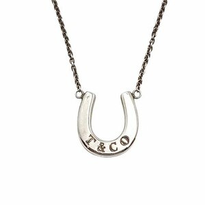 TIFFANY & CO. ティファニー　T&CO ホースシュー ネックレス 馬蹄 ロゴ 馬蹄型 シルバー SV925　総重量6.8ｇ アクセサリー fe ABC3