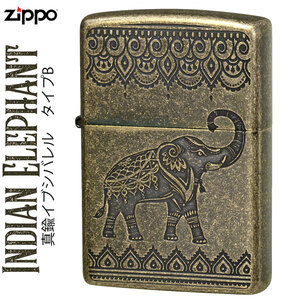 zippo (ジッポーライター)インディアン エレファント(B) 真鍮イブシバレル 【ネコポス対応】