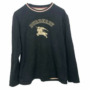 BURBERRY バーバリー　レディース　ロゴプリント　ボーダー　リバーシブル　長袖　Tシャツ　トップス　160表記